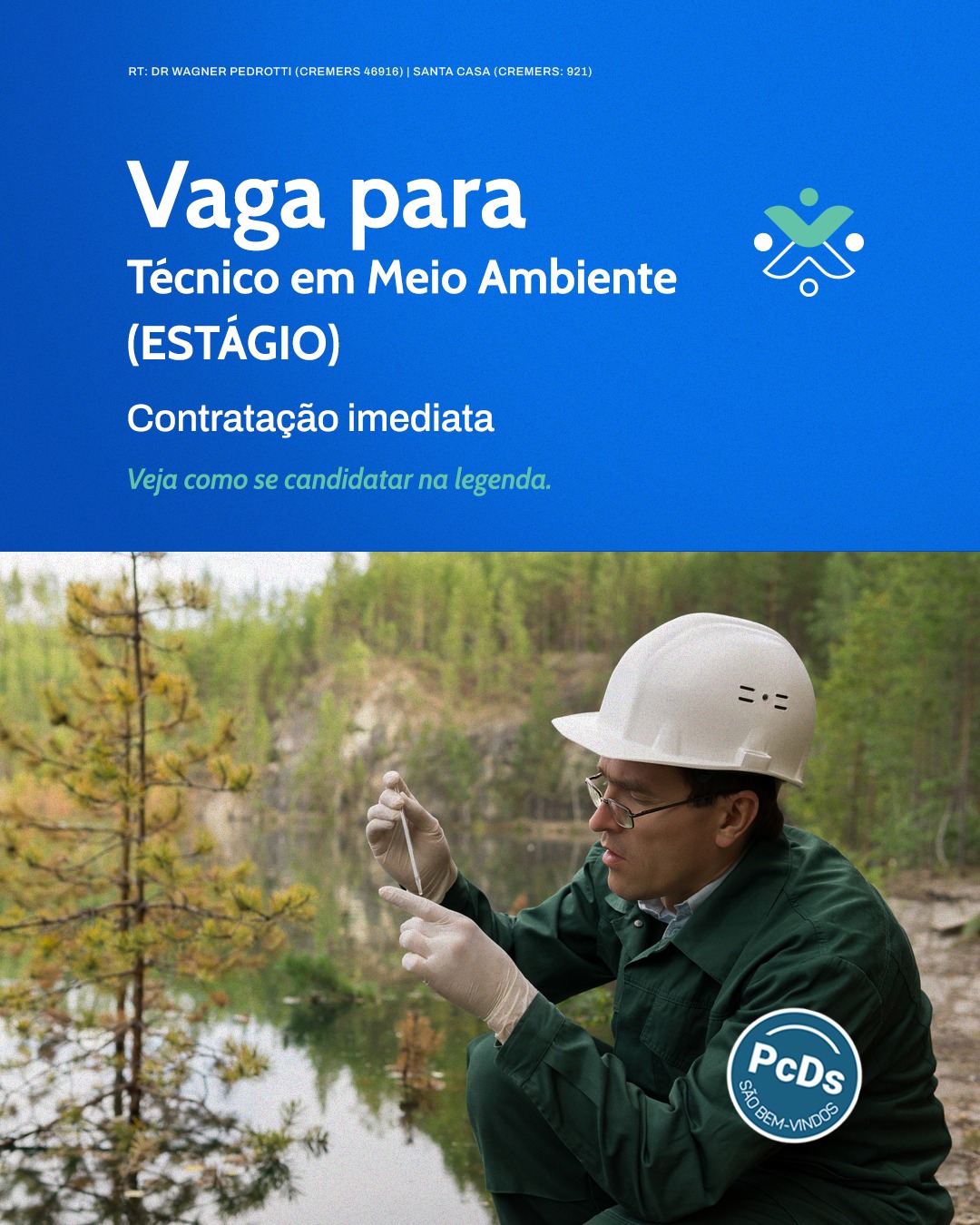 Vaga para Técnico em Meio Ambiente (ESTAGIÁRIO) - Contratação Imediata ...